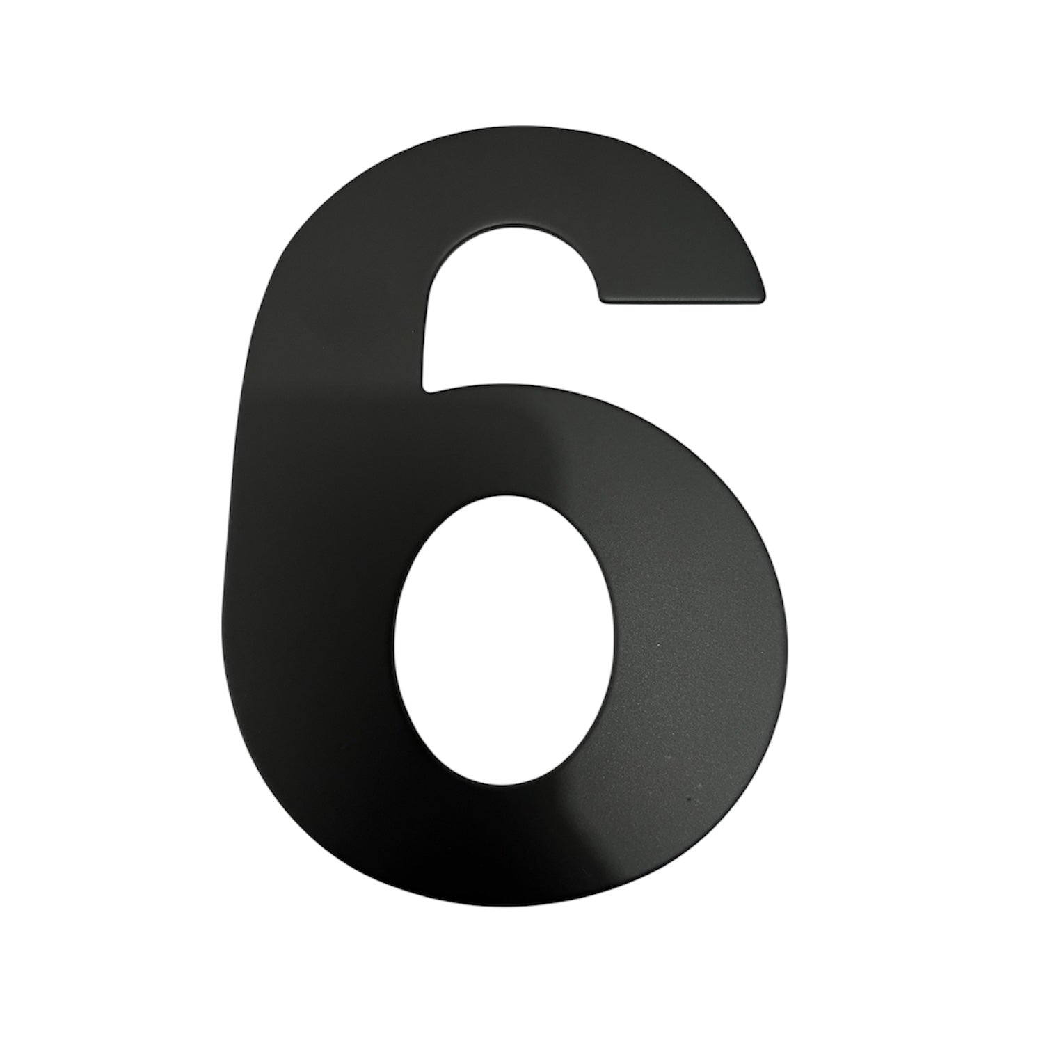 Número 6 acero inoxidable negro mate 152mm Cerrajes 0807-264