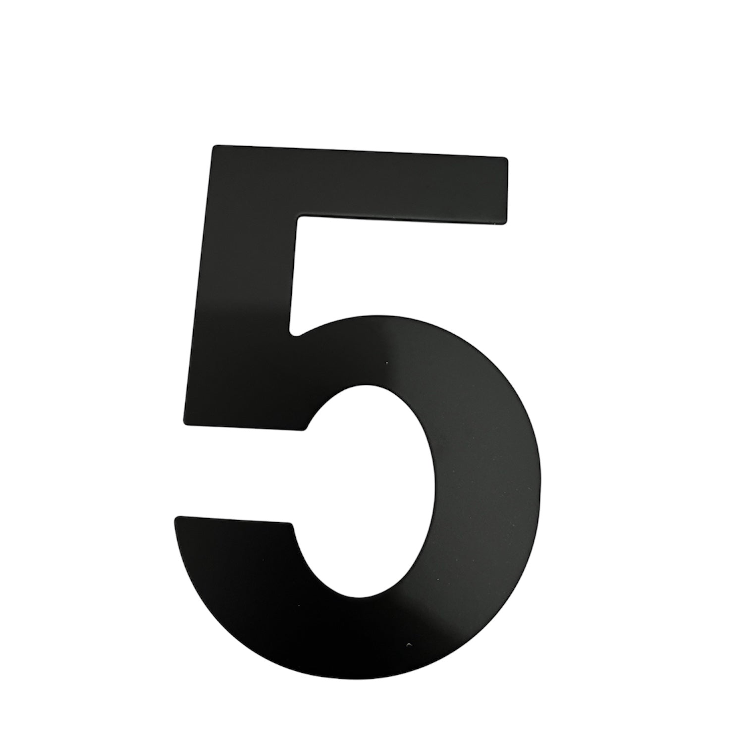 Número 5 acero inoxidable negro mate 152mm Cerrajes 0807-263