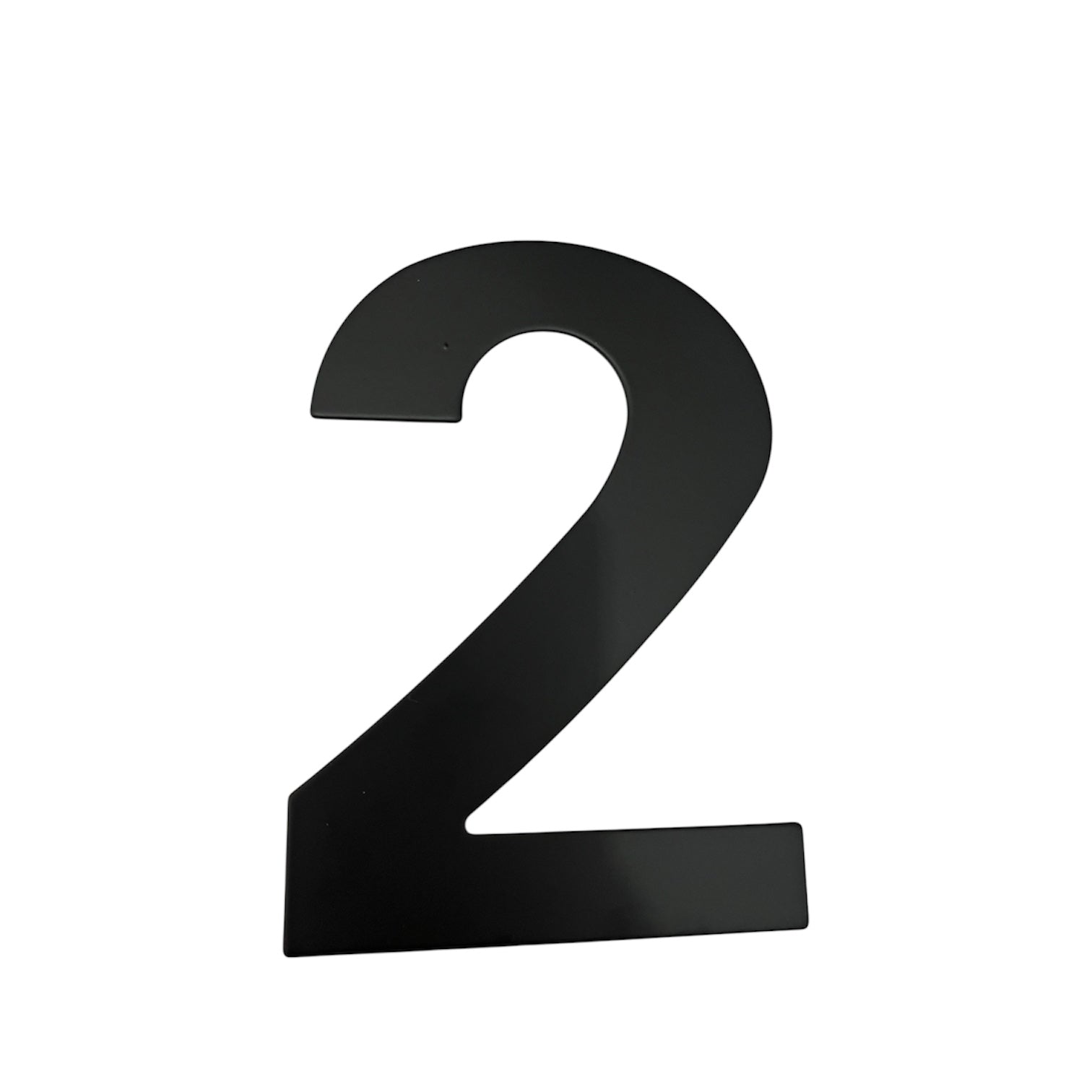 Número 2 acero inoxidable negro mate 200mm Cerrajes 0807-269