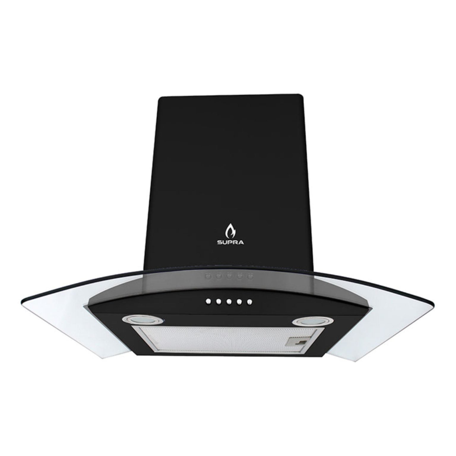 Campana Cristal de Pared 60cm Negro CC-60 BLACK SUPRA