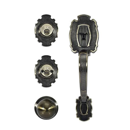 Cerradura Puerta Principal Yale MX87561 Riviera Latón Antiguo