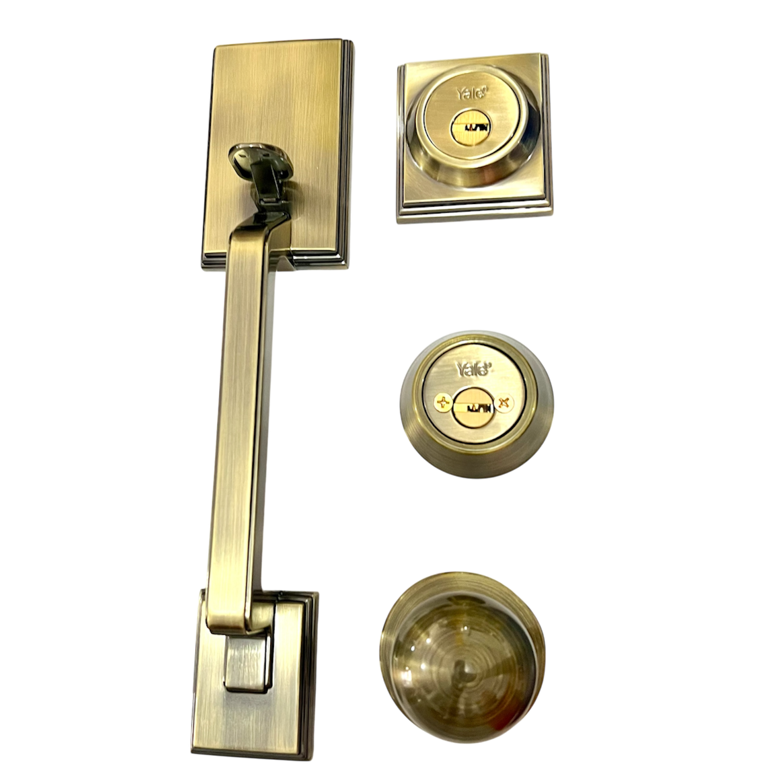 Cerradura Puerta Principal Yale MX88415 New York Latón