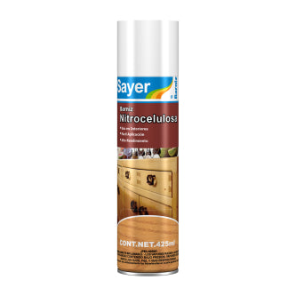 Barniz en Aerosol Sayer Lack LT-0120, Tono Roble 425ml - Acabado Entintado para Madera — imagen 1
